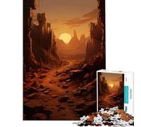 Puzzles for Adults 1000 Pieces Echoes of A Fallen Empire for Educational Game Challenge Toy Practical Game Pattern Assembly Gifts Birthday (Size 38x26cm)