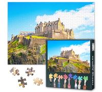 Puzzles for Adults 1000 Pieces, Edinburgh Castle Jigsaw Puzzles, The South Bank of FOSS Bay Adult Puzzle for Adults, Educational Fun Games or Toys for Elders Friends 20X27 INCH