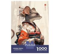 Puzzles for Adults 1000 Pieces Edo Geisha Mouse Jigsaw Puzzle Brain Teaser Game But Fun And Humorous Christmas Birthday Gifts 38x26cm/1000pcs