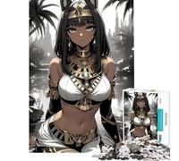 Puzzles for Adults 1000 Pieces Egyptian Goddess Anime Girl for Educational Game Challenge Toy Practical Game Pattern Assembly Gifts Birthday (Size 38x26cm)