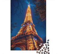 Puzzles for Adults 1000 Pieces Eiffel Tower Paris France Jigsaw for Adults Brain Teaser Game Wall Decoration Christmas Birthday Gifts 38x26cm/1000pcs