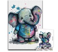 Puzzles for Adults 1000 Pieces Elephant Pajama Brainteaser Family Games Staycation Kill Time Gifts Ideas Size 50x75cm
