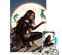 Puzzles for Adults 1000 Pieces Elven Nightwatch Learning Educational Toys Brain Teaser Game for The Whole for Women Men (Size 38x52cm)