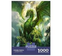Puzzles for Adults 1000 Pieces Emerald Dragon Sovereign Jigsaw Puzzle Relaxing Games Stress Reliever Unique Birthday And Xmas Gifts 52x38cm/1000pcs