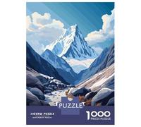 Puzzles for Adults 1000 Pieces Everest Base Camp Trek Nepal Jigsaws for Adults Brain Teaser Game Pattern Assembly Challenging Game Gifts 52x38cm/1000pcs