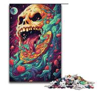 Puzzles for Adults 1000 Pieces Evil Skeleton Impossible Puzzle Family Game Stress Reliever Difficult Challenge 1000 PCS(38x26cm)