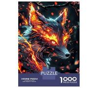 Puzzles for Adults 1000 Pieces Fairy Neon Fox Jigsaws for Adults Brain Teaser Game Analysis And Logic Unique Birthday And Xmas Gifts 70x50cm/1000pcs