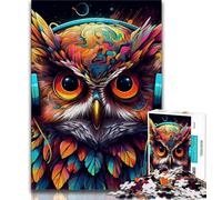 Puzzles for Adults 1000 Pieces Fantasy Art Owl 1000 Piece Jigsaw,Educational Stress Relief Toy Gifts for Friends And Family (size 38x26cm)