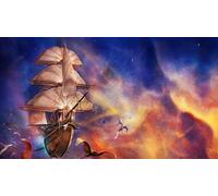 Puzzles For Adults 1000 Pieces Fantasy Art Treasure Planet Steampunk Airship 52x38cm