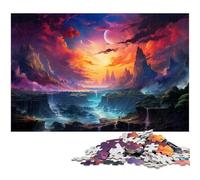 Puzzles for Adults 1000 Pieces Fantasy Color Landscape Precision Cut Jigsaw Puzzle Is Ideal As Gifts for The Whole Family 1000 PCS(75x50cm)