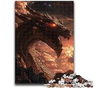 Puzzles for Adults 1000 Pieces Fantasy Flying Dragon for Age 14+ Educational Games For Adults And Teenagers Artwork Gift 26x38cm