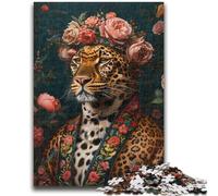 Puzzles for Adults 1000 Pieces Fantasy Leopard Adult Puzzles,Educational Games Home Decoration Suitable for Desktop Decoration (50x75cm)