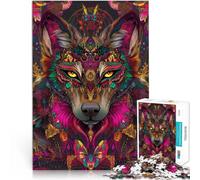 puzzles for adults 1000 pieces Fantasy magic wolf Train your brain and hands 38x52cm is ideal as gifts for the whole family for and Age 14