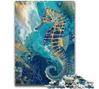 Puzzles for Adults 1000 Pieces Fantasy Seahorse 1000 Piece Jigsaw,Challenging Family Activity Games DIY Toy for Home Wall Decor Gifts (38x26cm)