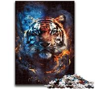 Puzzles for Adults 1000 Pieces Fantasy Tiger Help The Brain Exercise Addictive Toys to Cultivate Patience Parent-child Interaction 26x38cm