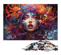 Puzzles for Adults 1000 Pieces Fantasy Weird Woman Precision Cut Jigsaw Puzzle Is Ideal As Gifts for The Whole Family 1000pcs(38x26cm)