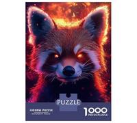 Puzzles for Adults 1000 Pieces Fiery Red Panda Puzzles for Adults Brain Teaser Game Home Decoration Fun Activities at Home 70x50cm/1000pcs