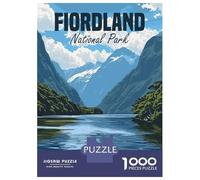 Puzzles for Adults 1000 Pieces Fiordland National Park Jigsaws for Adults Brain Teaser Game Analysis And Logic Unique Birthday And Xmas Gifts 52x38cm/1000pcs