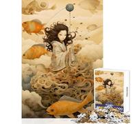 Puzzles for Adults 1000 Pieces Fishing in The Clouds Impossible Game Suitable for Couples Anti-Stress Toys Birthday Present, Gifts, (75X50CM)