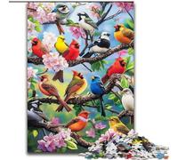 Puzzles for Adults 1000 Pieces Flower And Bird World, Suitable for Ages 14 And Up Home Educational Games DIY Toys Artwork Gift (Size 50x75cm)