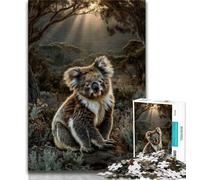 Puzzles for Adults 1000 Pieces Forest Koala Adult Jigsaw,Staycation Kill Time with Fully Interlocking Randomly Shaped Pieces (size 75x50cm)