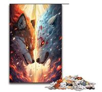 Puzzles for Adults 1000 Pieces Fox Impossible Puzzle Family Game Stress Reliever Difficult Challenge 1000 PCS(75x50cm)
