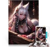 puzzles for adults 1000 pieces Fox Spirit Seduction Spielzeug Lernspiele Stressabbau Heimdekoration Spielzeug52x38cm