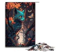 Puzzles for Adults 1000 Pieces Fox Supernatural Forces Impossible Puzzle Family Game Stress Reliever Difficult Challenge 75x50cm