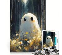 Puzzles for Adults 1000 Pieces Friendly Forest Ghost, Brain Teaser Game, Difficult Hard, Deal As Gifts for The Whole Family 38x26cm