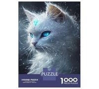Puzzles for Adults 1000 Pieces Frosty Feline Majesty-1 Jigsaw for Adults Brain Teaser Game Analysis And Logic Fun Activities at Home 52x38cm/1000pcs