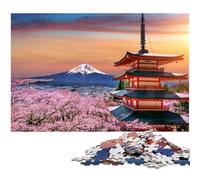 Puzzles for Adults 1000 Pieces Fuji_mountain_Japan_travel Jigsaw Puzzle A Work of Art for And Teenager Age 14 Years Up 1000 PCS(38x26cm)