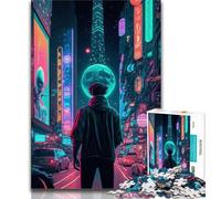 Puzzles for Adults 1000 Pieces Futuristic Boy 1000 Piece Jigsaw,Educational Stress Relief Toy Gifts for Friends And Family (size 75x50cm)