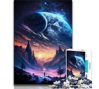 Puzzles for Adults 1000 Pieces Galactic Twilight Fantasy 1000 Piece Puzzle,Educational Games Home Decoration Suitable for Desktop Decoration 38x26cm