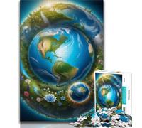 Puzzles for Adults 1000 Pieces Galaxy Fantasy Planet 1000 Piece Puzzle,Educational Games Home Decoration Suitable for Desktop Decoration 38x26cm
