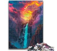 Puzzles for Adults 1000 Pieces Galaxy Waterfall Landscape Puzzles for Teenagers,Stress Reliever Staycation Kill Time Enhance Love between Couples (38x26cm)