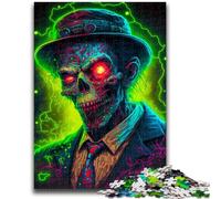 Puzzles for Adults 1000 Pieces Gangster Zombie with Hat Family Fun for Is Ideal As A Gift for The Whole Family for And Age 14 Years Up 38x26cm