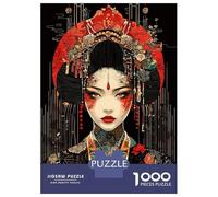 Puzzles for Adults 1000 Pieces Geisha Digital Art Jigsaw for Adults Brain Teaser Game Analysis And Logic Fun Activities at Home 38x26cm/1000pcs