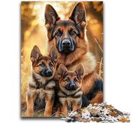 Puzzles for Adults 1000 Pieces German Shepherd Challenging Game And Family Play Wall Decoration Unique Birthday And Xmas Gifts 38x26cm