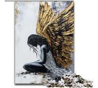 Puzzles for Adults 1000 Pieces Golden Angel, Family Game Stress Reliever Difficult Challenge A Work of Art for Ages 14+ (Size 50x75cm)