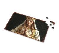Puzzles For Adults 1000 Pieces Golden Crowned Statue With Folded Hands Picture Puzzle Puzzle Board Puzzles For Toddlers 2-4(500PCS)