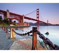 puzzles for adults, 1000 pieces, Golden Gate Bridge, San Francisco, wooden puzzle game, explore creativity and problem solving decoration painting50x70CM