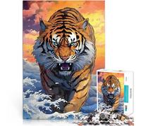 puzzles for adults 1000 pieces Golden Tiger Family Game Stress Reliever Difficult Challenge is ideal as gifts for the whole family 26x38cm
