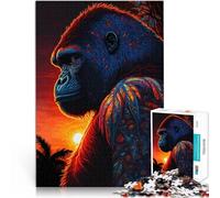 puzzles for adults 1000 pieces Gorilla Art Style Spielzeug Lernspiele Stressabbau Künstlersammlung, Bildende Kunst75x50cm