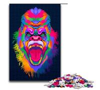 Puzzles for Adults 1000 Pieces Gorilla Pop Art Impossible Puzzle Family Game Stress Reliever Difficult Challenge 75x50cm