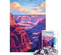 Puzzles for Adults 1000 Pieces Grand Canyon Nature Art Brain Intelligence Challenge Addictive Toys Fun Games Stress Reliever Gifts for Women Men (Size 75x50cm)