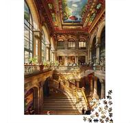 Puzzles for Adults 1000 Pieces Grand Victorian Staircase Interior Jigsaw for Adults Brain Teaser Game Wall Decoration Christmas Birthday Gifts 38x26cm/1000pcs