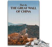 Puzzles for Adults 1000 Pieces Great Wall of China for Educational Game Challenge Toy for Is Ideal As A Gift for The Whole Family (size 50x70cm)