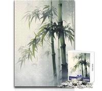 Puzzles for Adults 1000 Pieces Green Zen Bamboo Paradise Brainteaser Family Games Staycation Kill Time Gifts Ideas Size 50x75cm