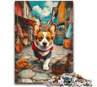 Puzzles for Adults 1000 Pieces Happy Corgi Decompressing Intellectual Educational Toy Great Gifts And Toys 50x75cm