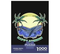 Puzzles for Adults 1000 Pieces Happy Summer Whale Jigsaws for Adults Brain Teaser Game Analysis And Logic Unique Birthday And Xmas Gifts 70x50cm/1000pcs